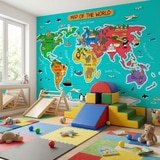 Wall Murals: Kid's World Map 8