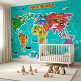 Wall Murals: Kid's World Map 10