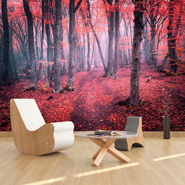 Wall Murals: The Red Forest 0