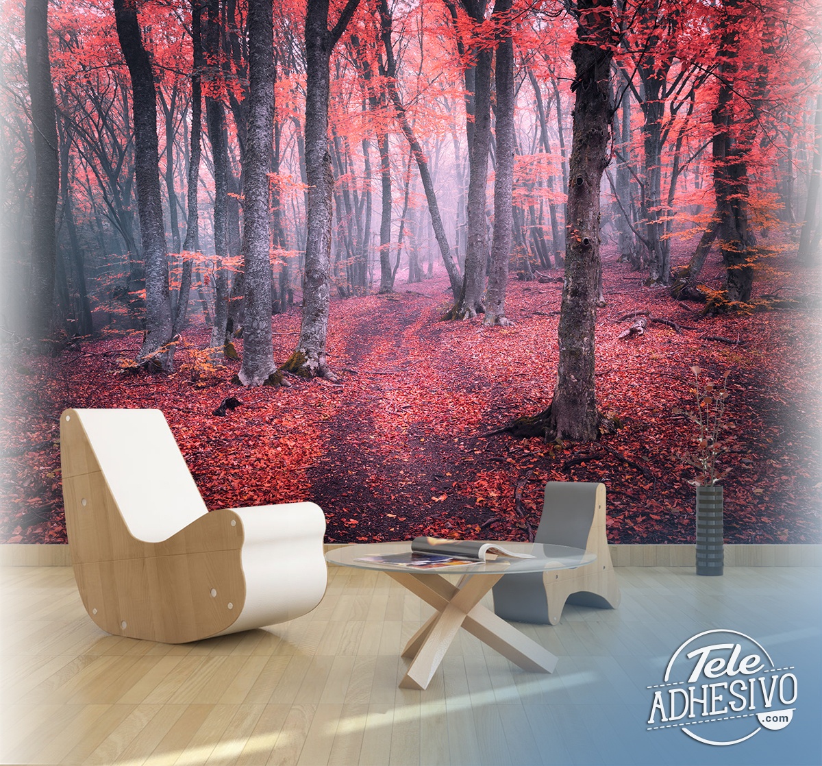 Wall Murals: The Red Forest