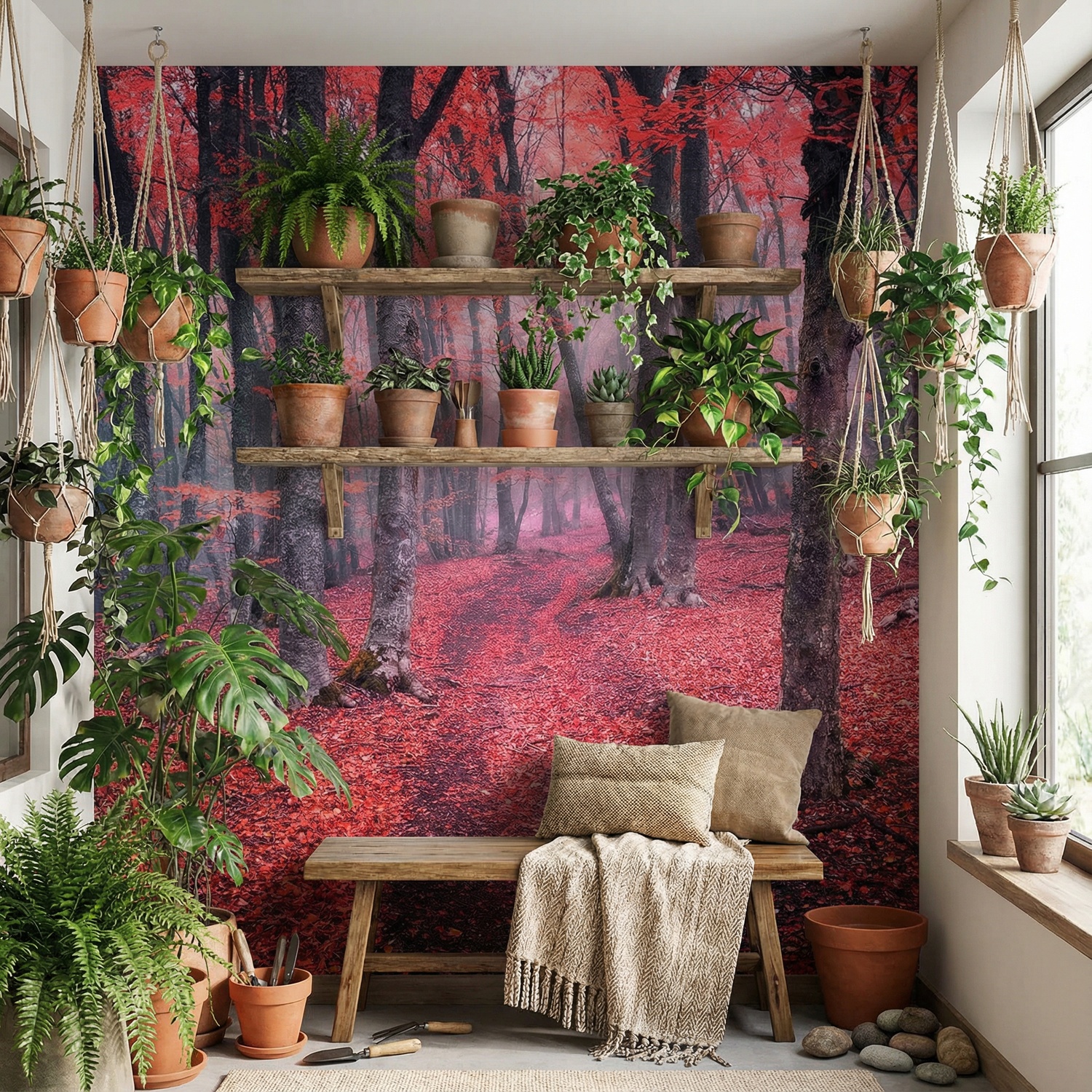 Wall Murals: The Red Forest