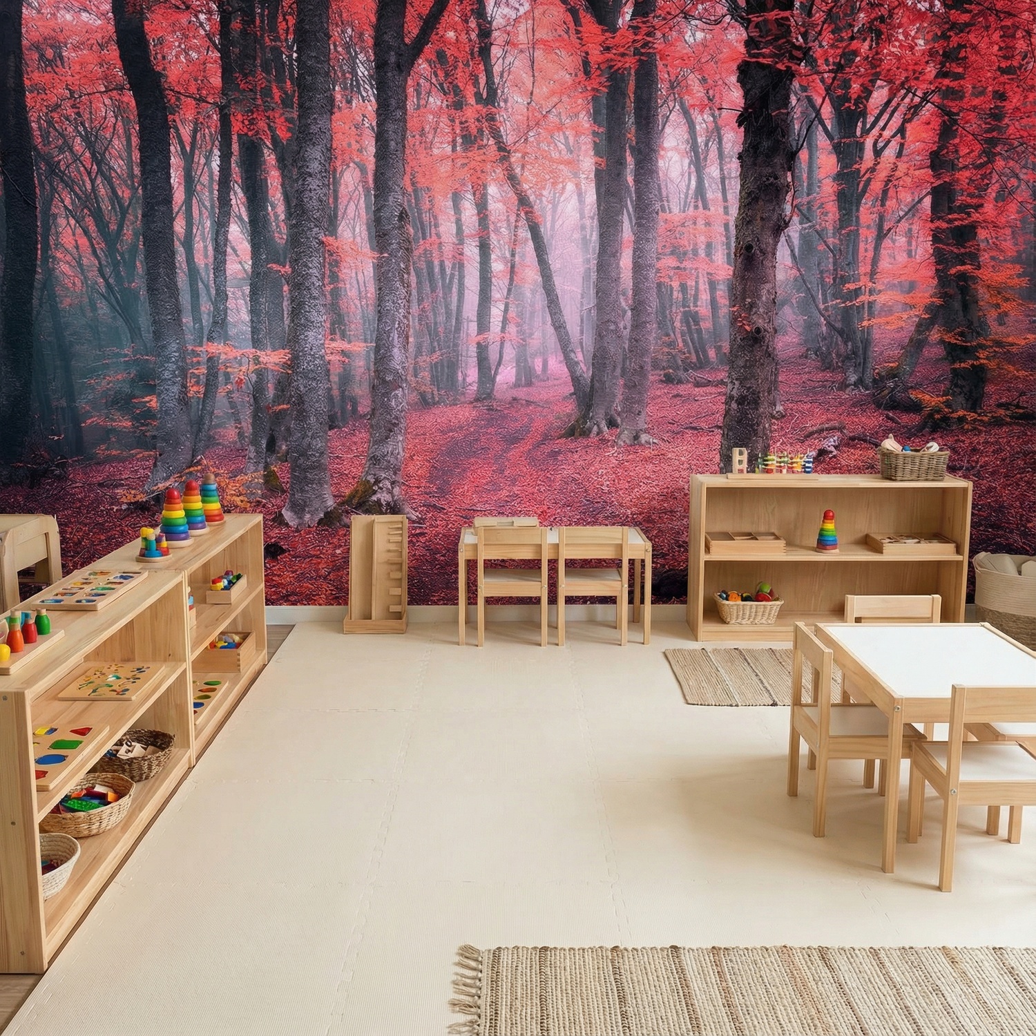Wall Murals: The Red Forest