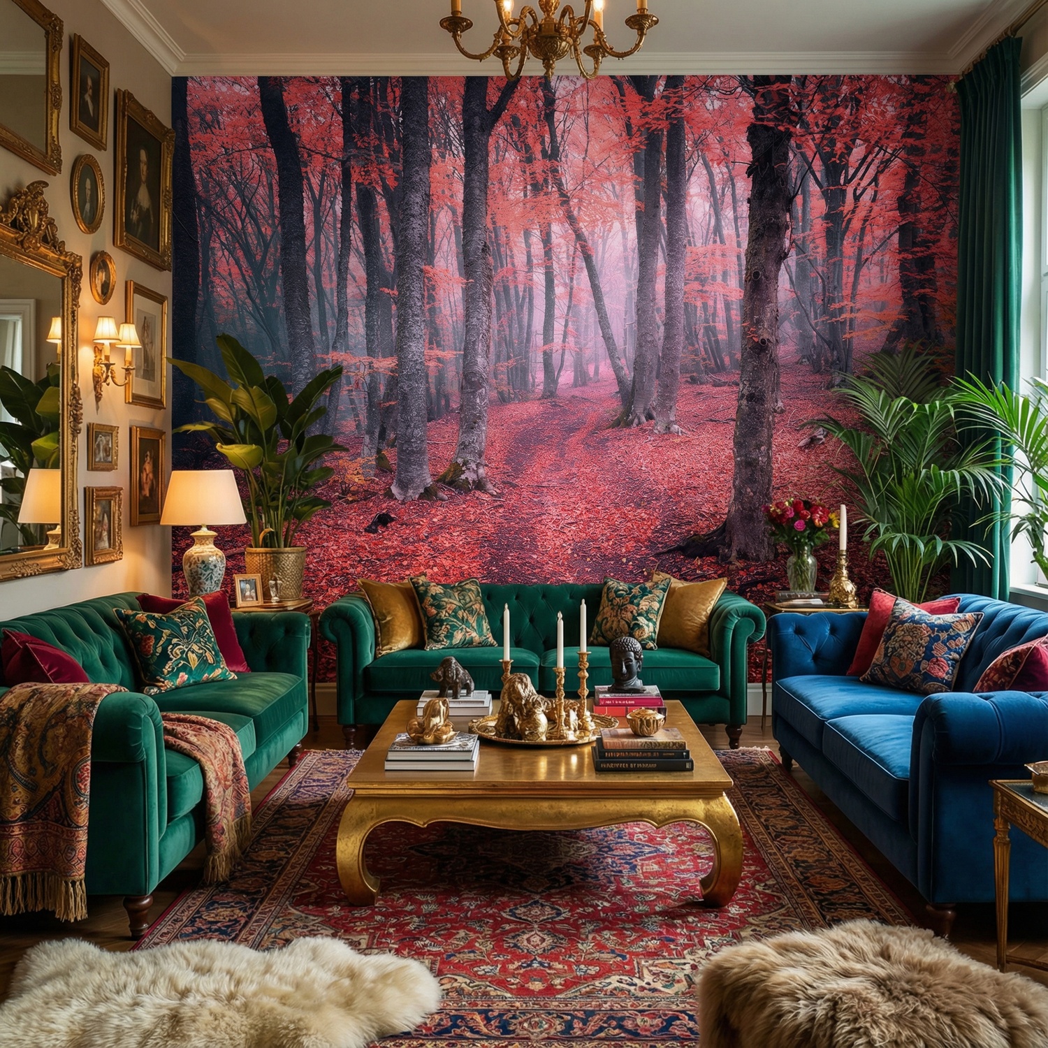 Wall Murals: The Red Forest