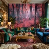 Wall Murals: The Red Forest 18