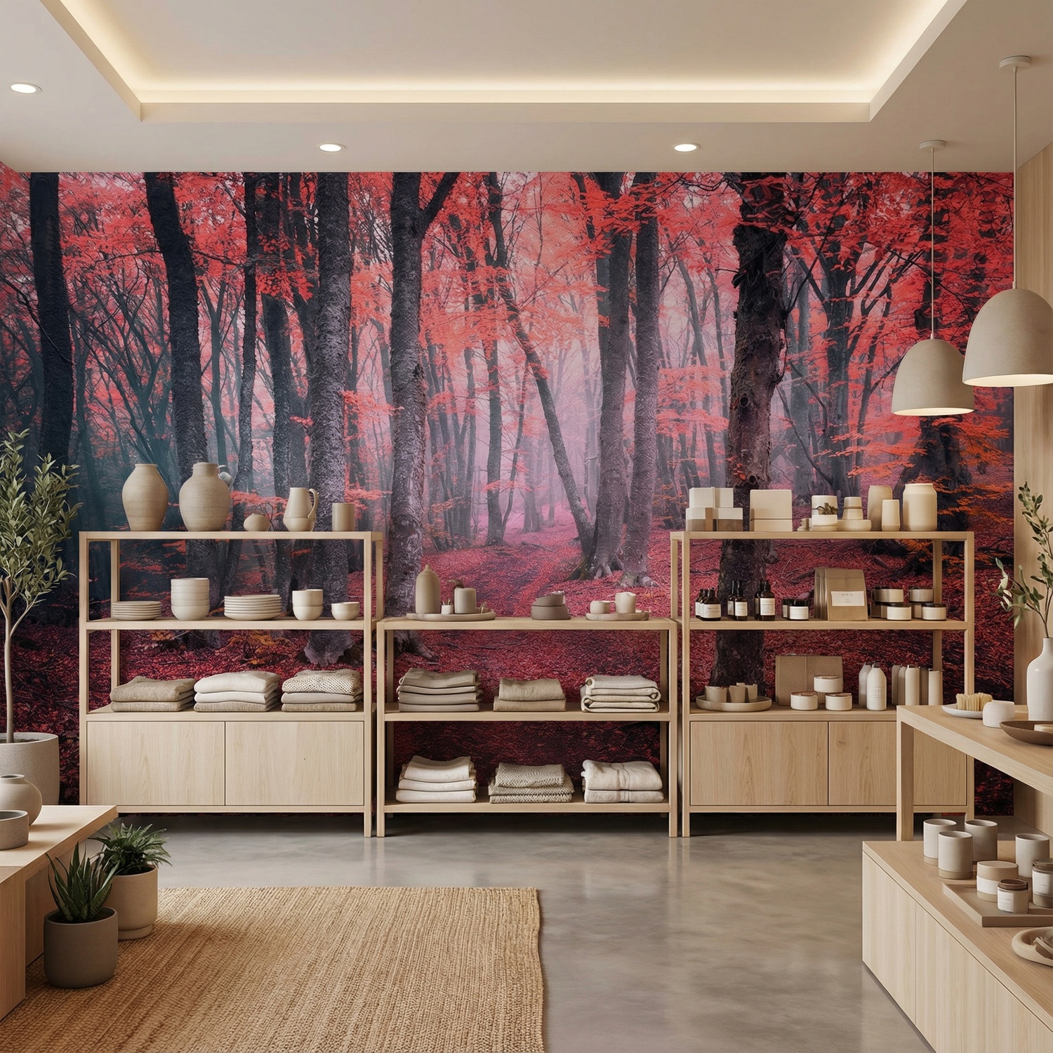 Wall Murals: The Red Forest