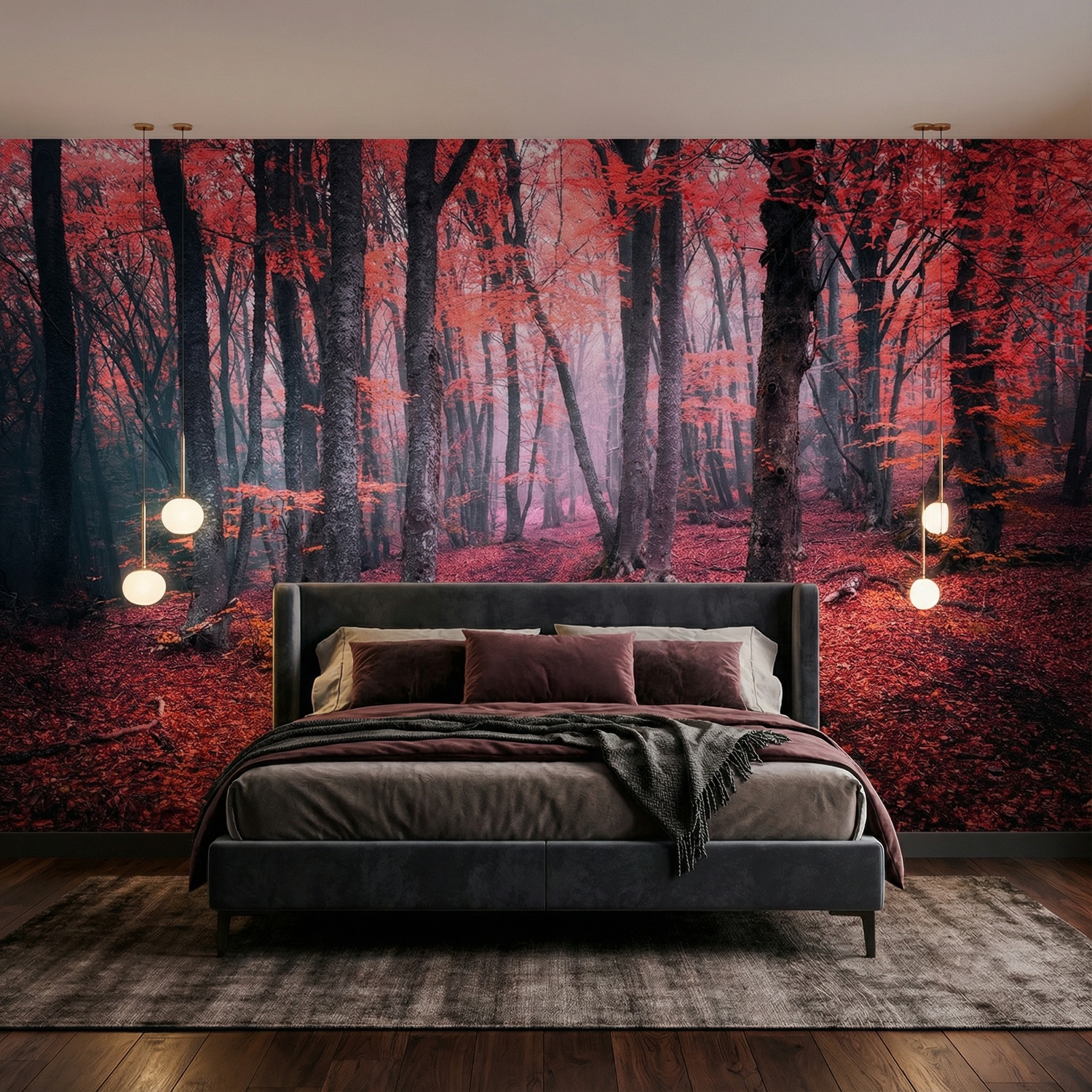 Wall Murals: The Red Forest