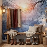 Wall Murals: Dawn in winter 11