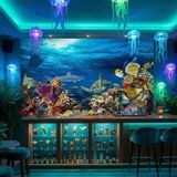 Wall Murals: Turtle in marine currents 14