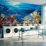Wall Murals: Turtle in marine currents 7