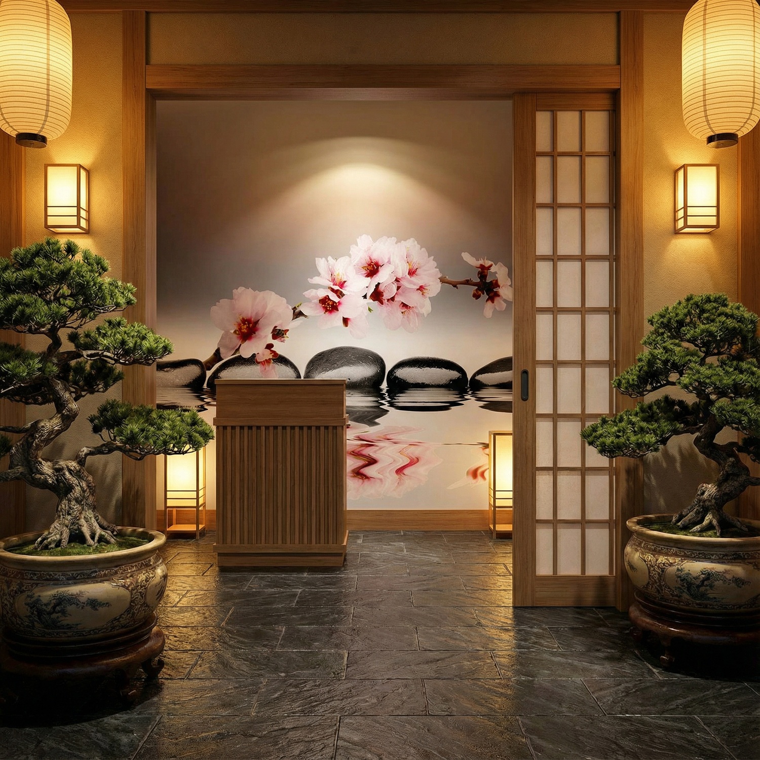 Wall Murals: Zen Orchids