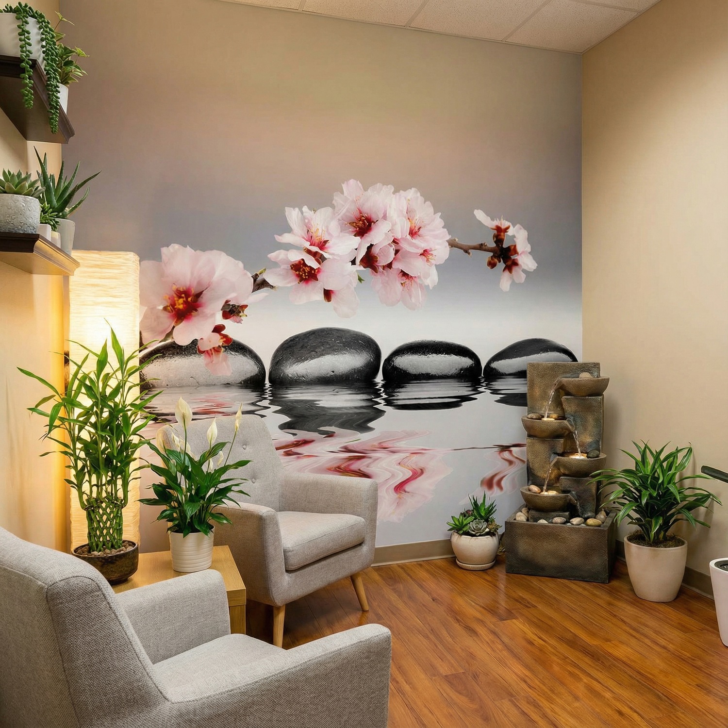 Wall Murals: Zen Orchids