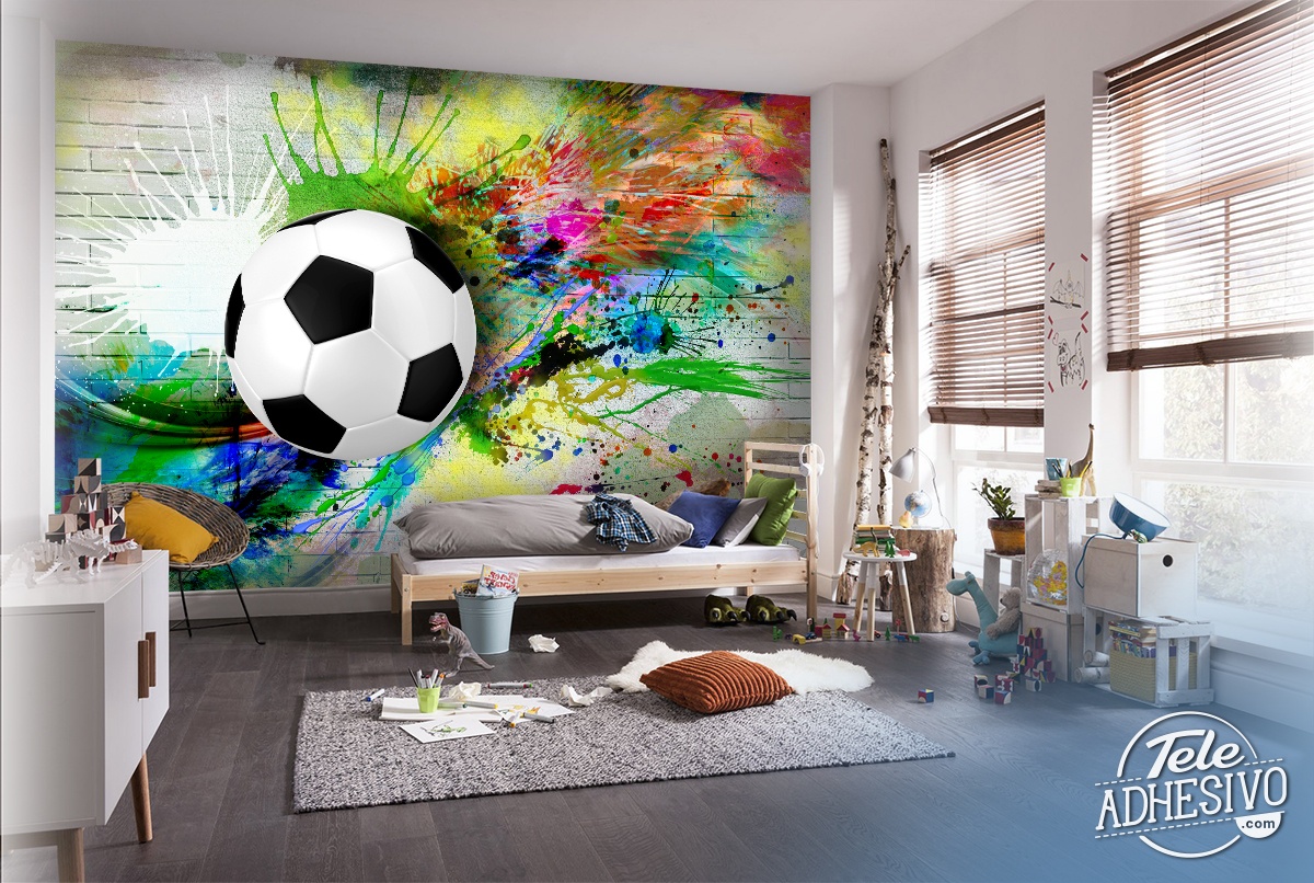 Wall Murals: Classic Soccer Ball