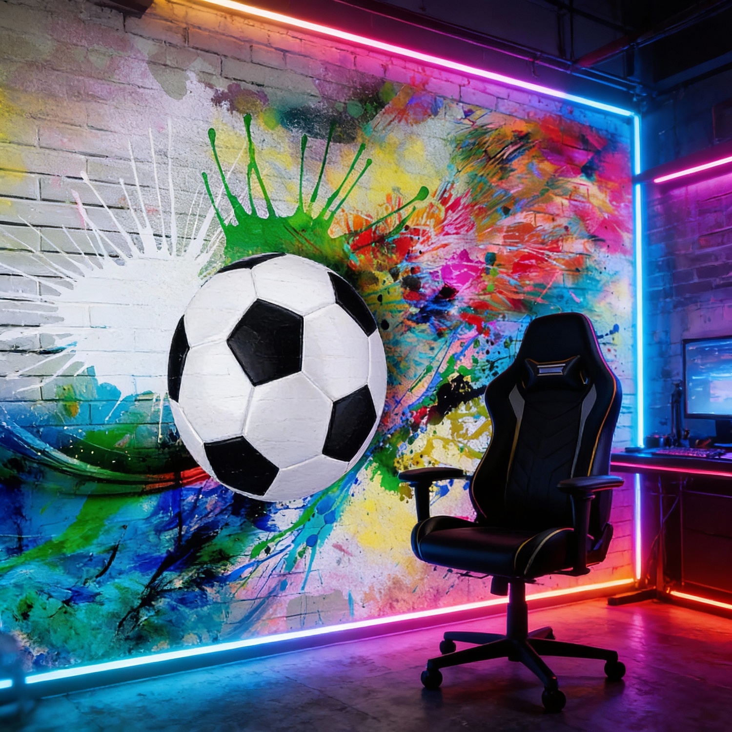 Wall Murals: Classic Soccer Ball