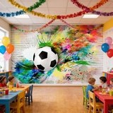 Wall Murals: Classic Soccer Ball 7