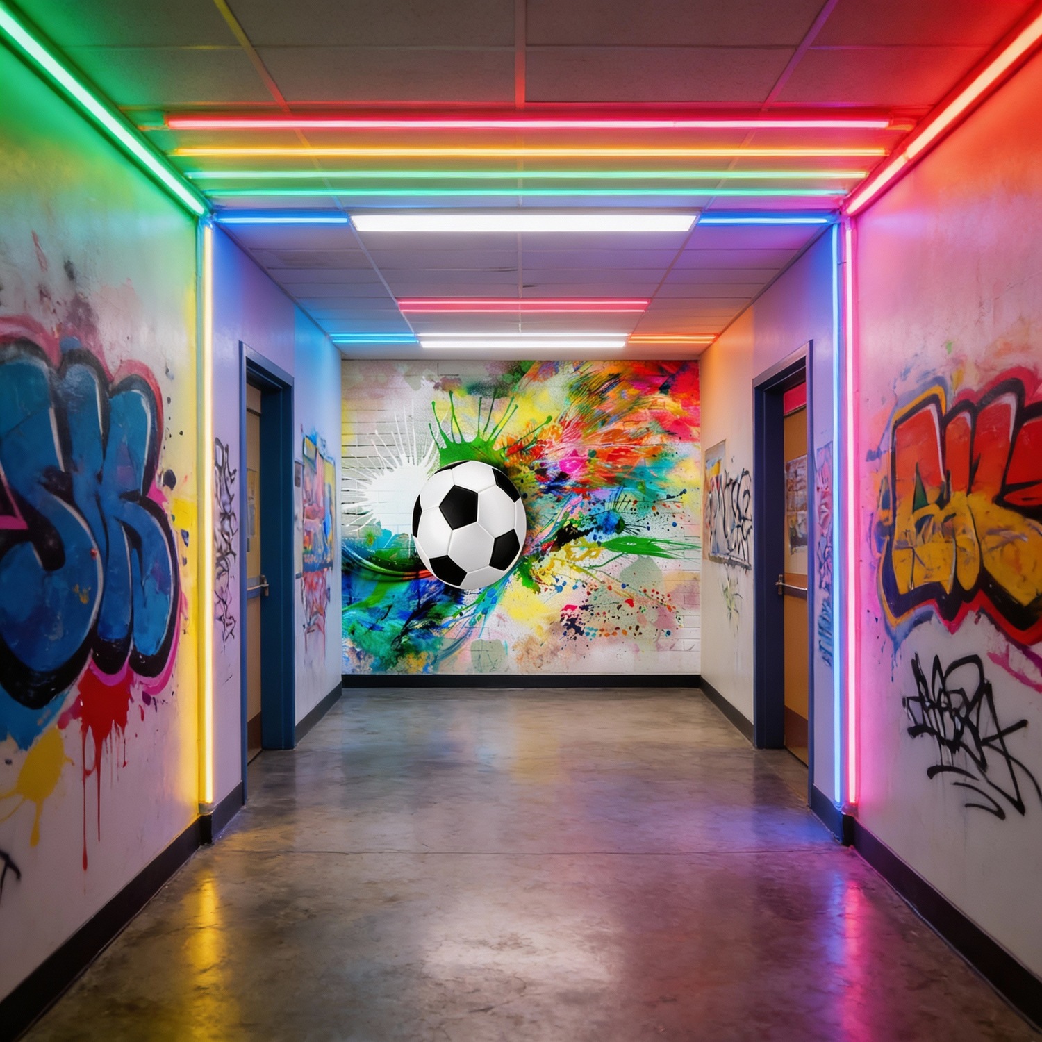 Wall Murals: Classic Soccer Ball