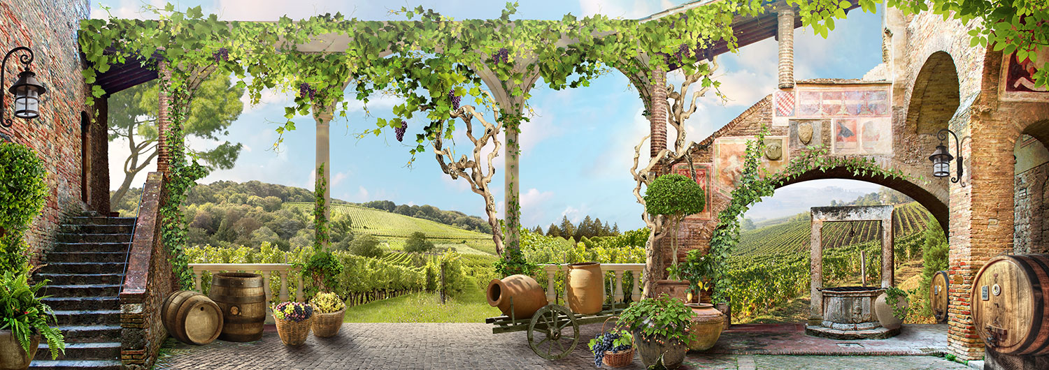 Wall Murals: Italian Farmhouse