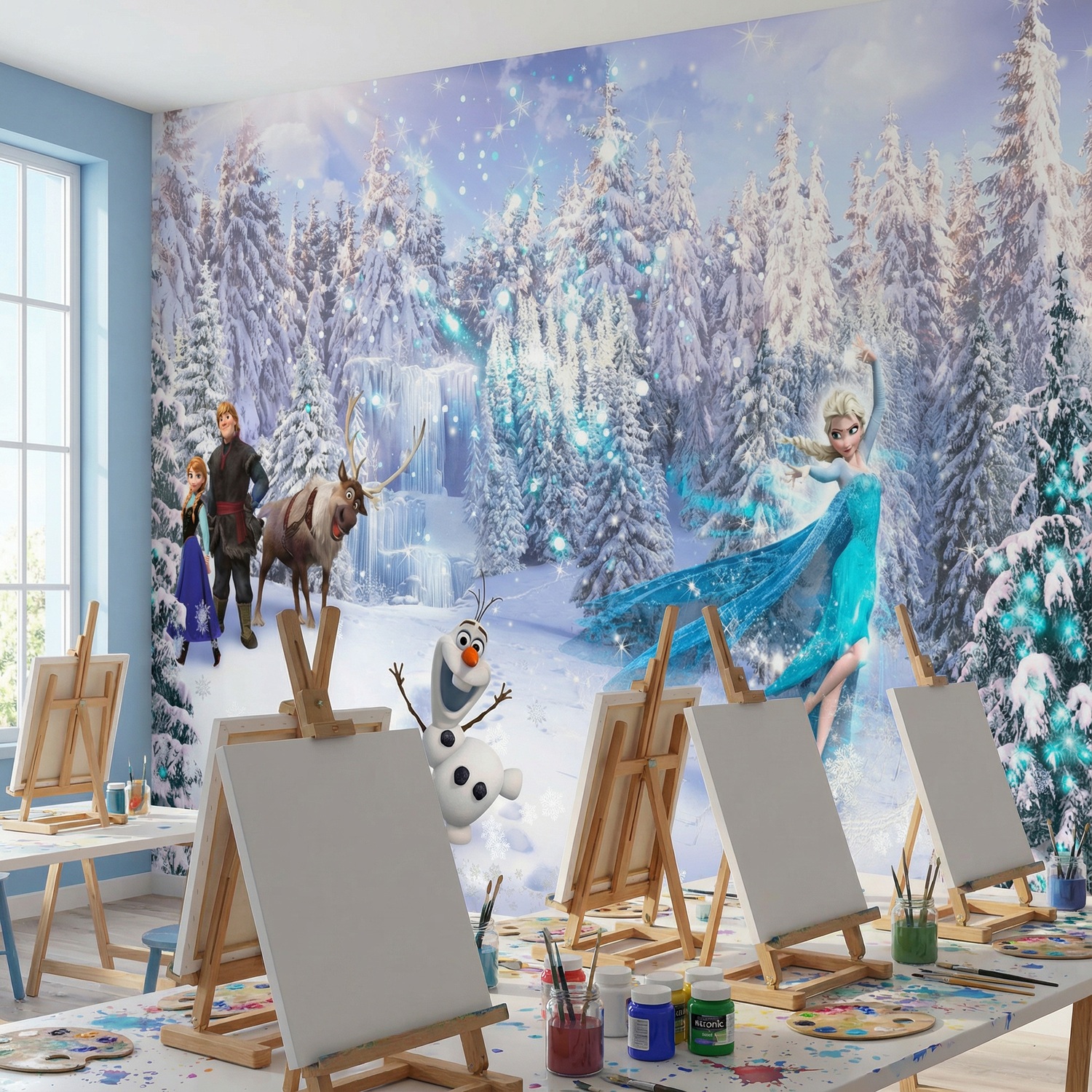 Wall Murals: Frozen and his friends