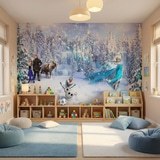 Wall Murals: Frozen and his friends 3