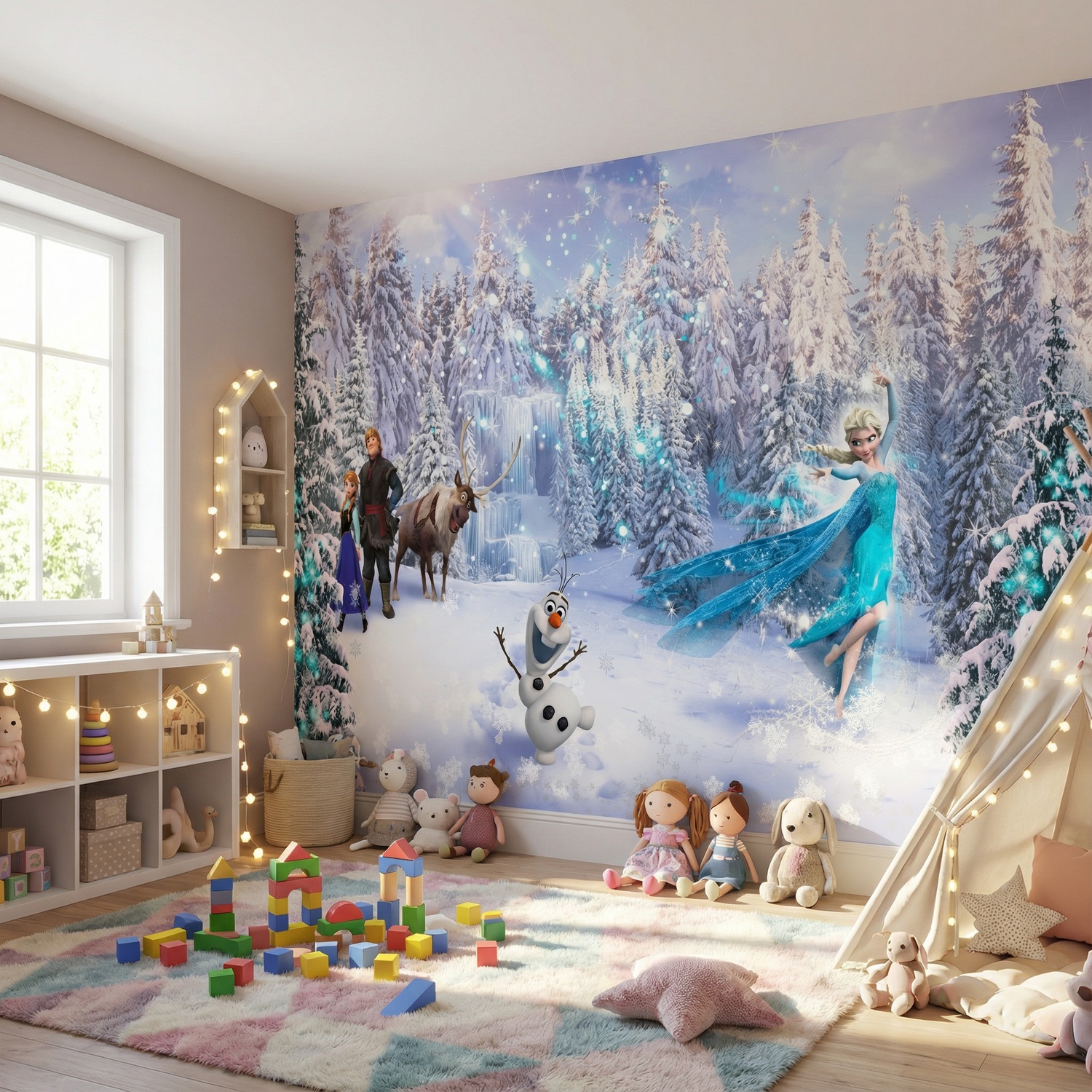 Wall Murals: Frozen and his friends