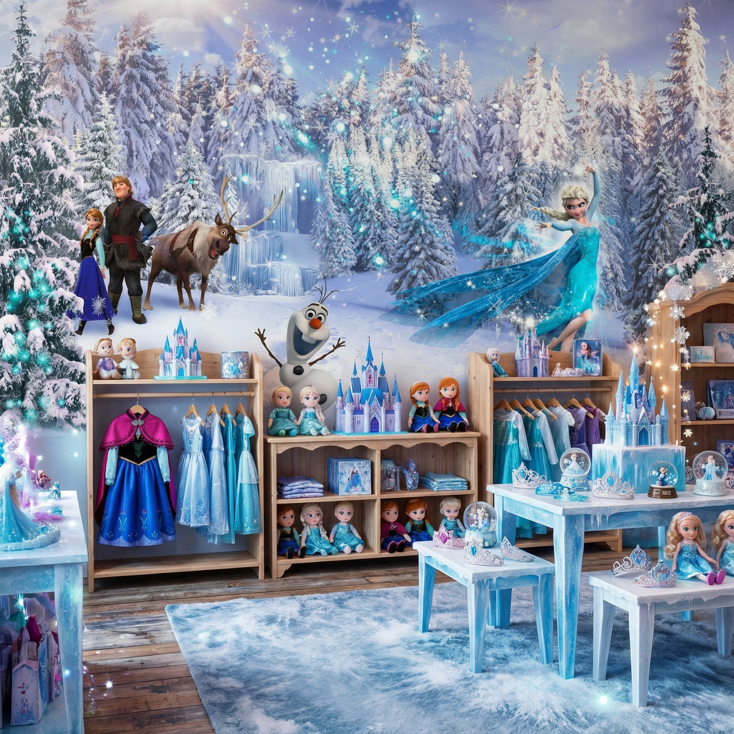 Wall Murals: Frozen and his friends