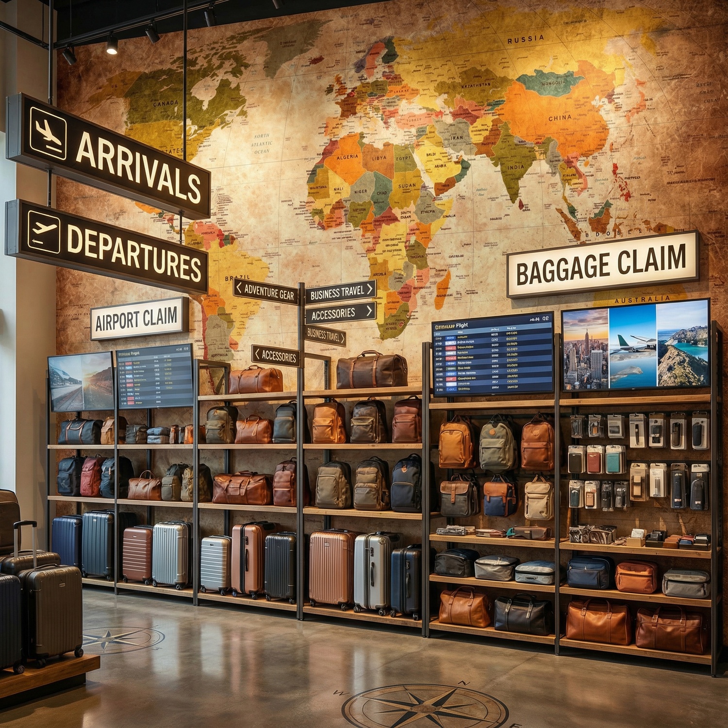 Wall Murals: Didactic world map