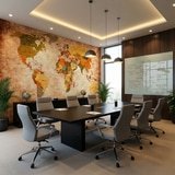 Wall Murals: Didactic world map 4