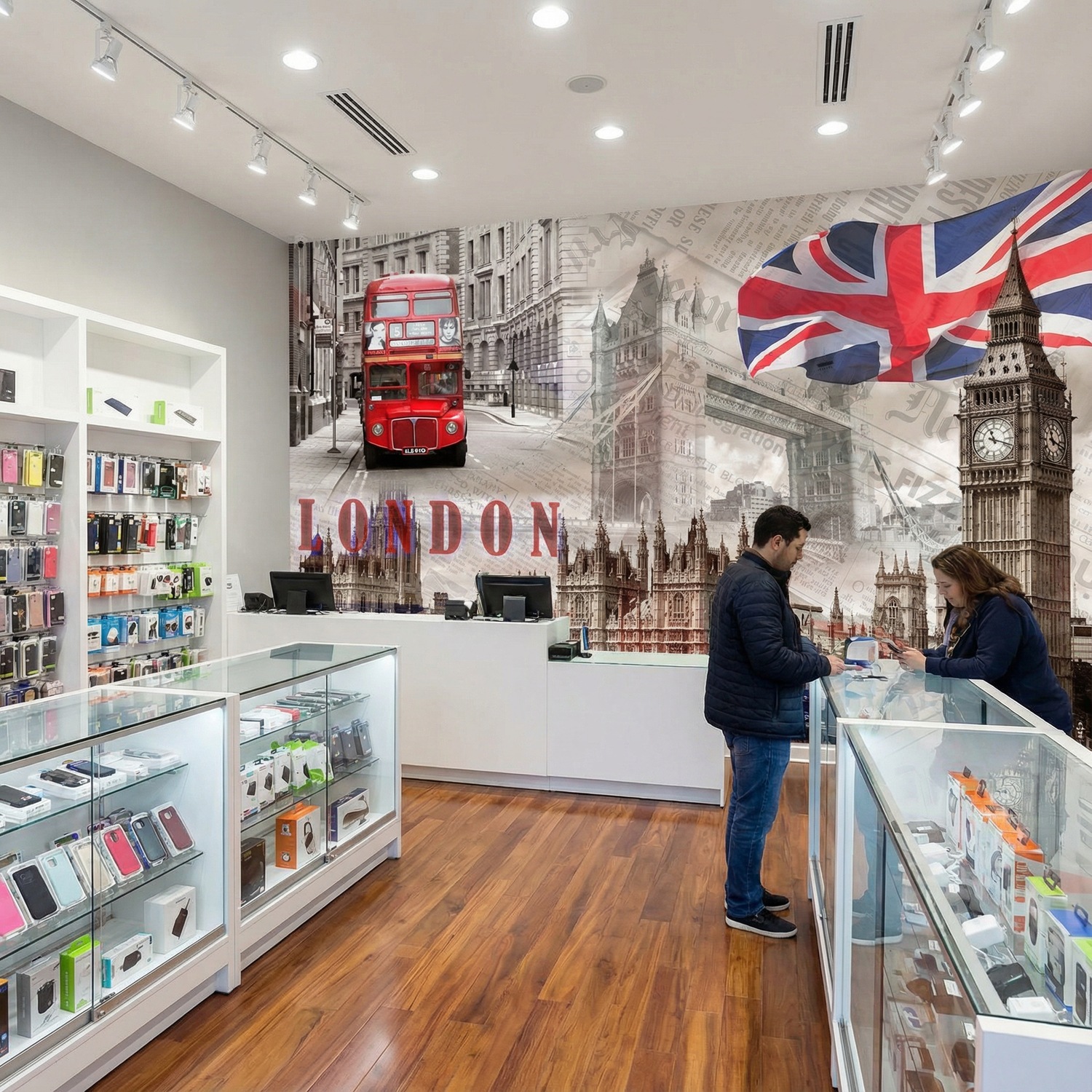 Wall Murals: Collage Westminster Palace