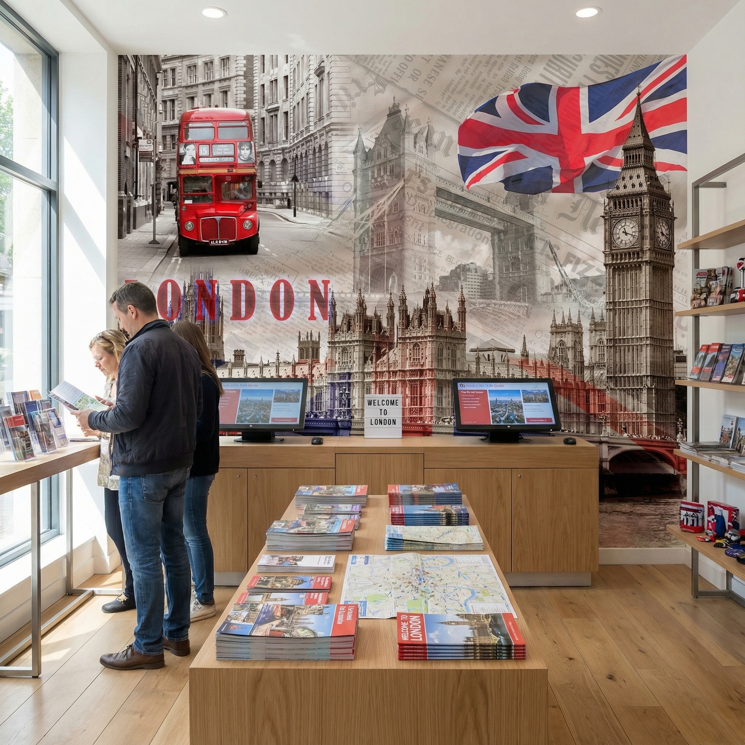 Wall Murals: Collage Westminster Palace