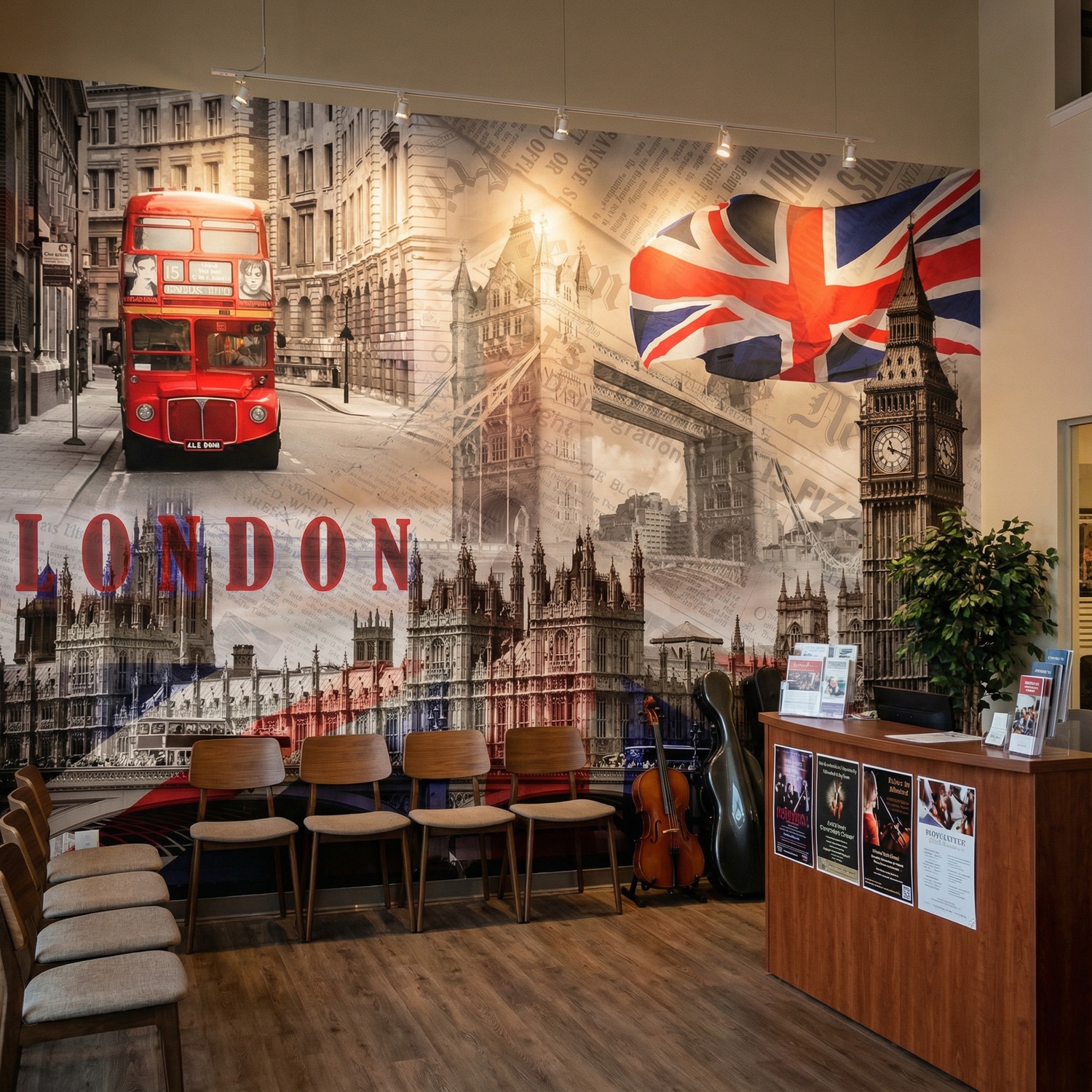 Wall Murals: Collage Westminster Palace