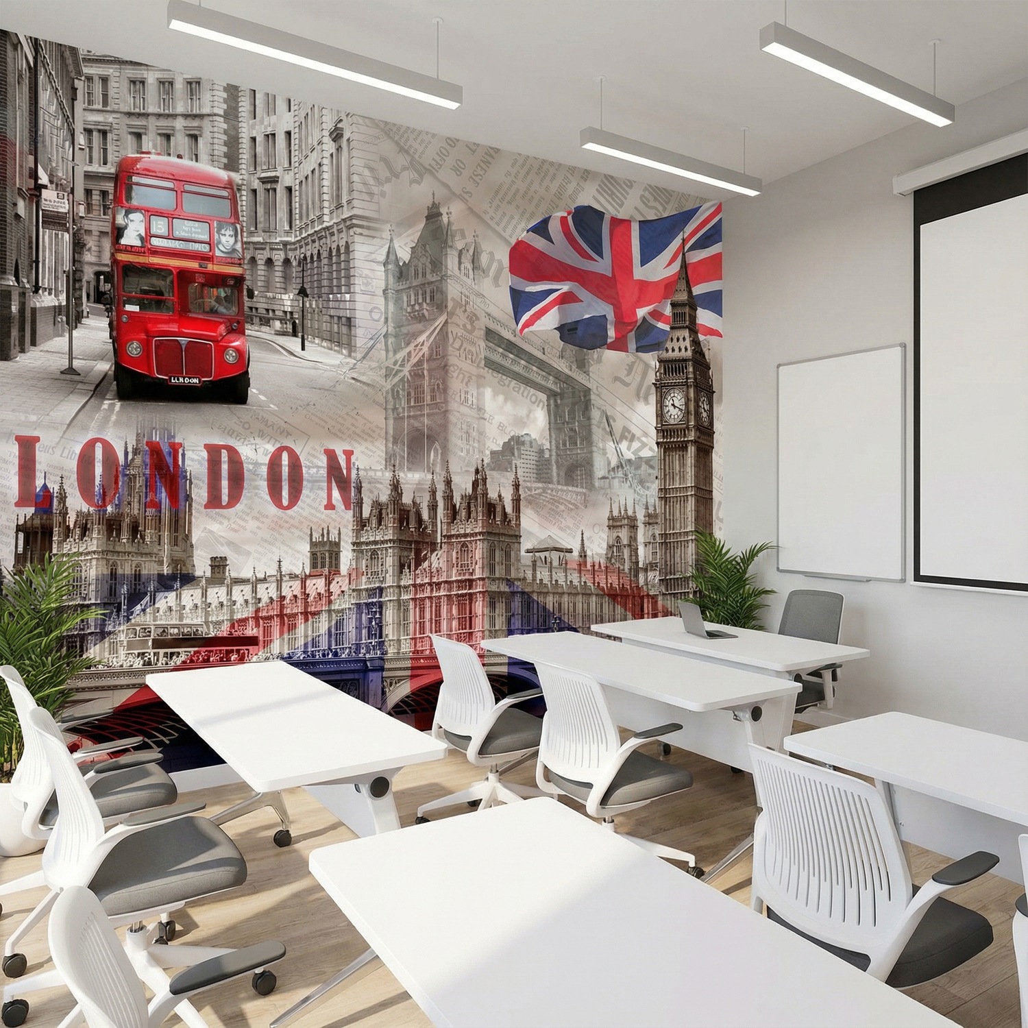 Wall Murals: Collage Westminster Palace