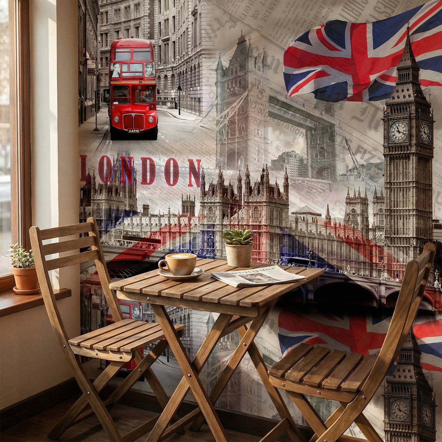 Wall Murals: Collage Westminster Palace