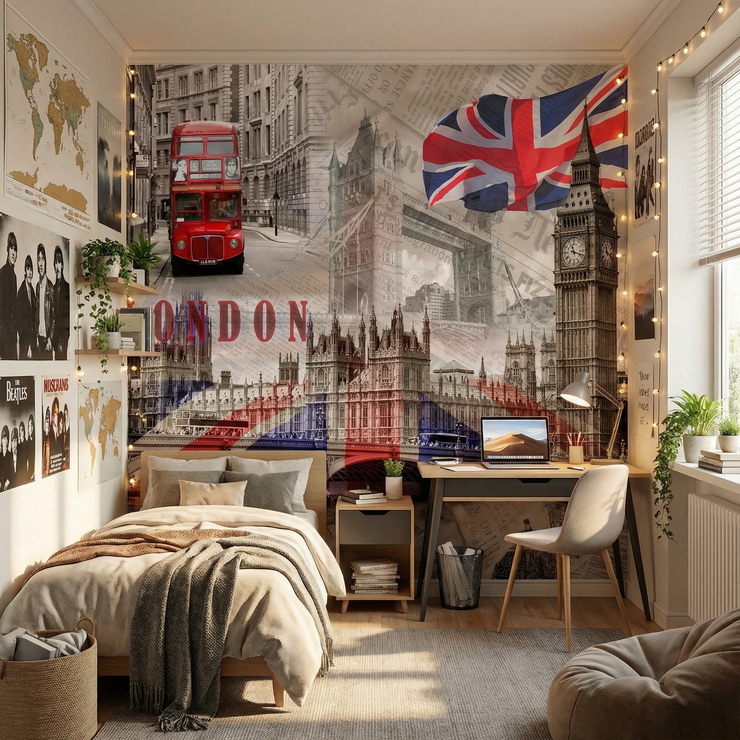 Wall Murals: Collage Westminster Palace