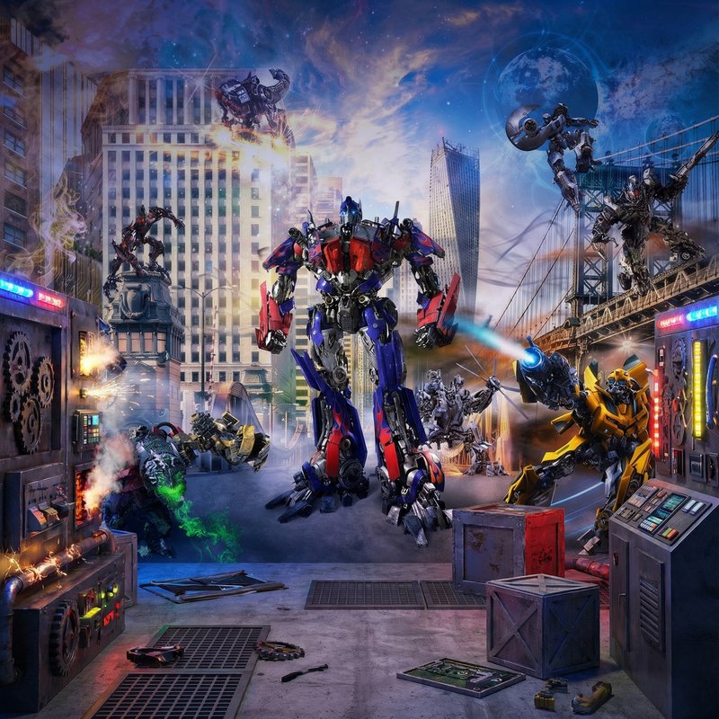 Wall Murals: Transformers Battle Scene 0