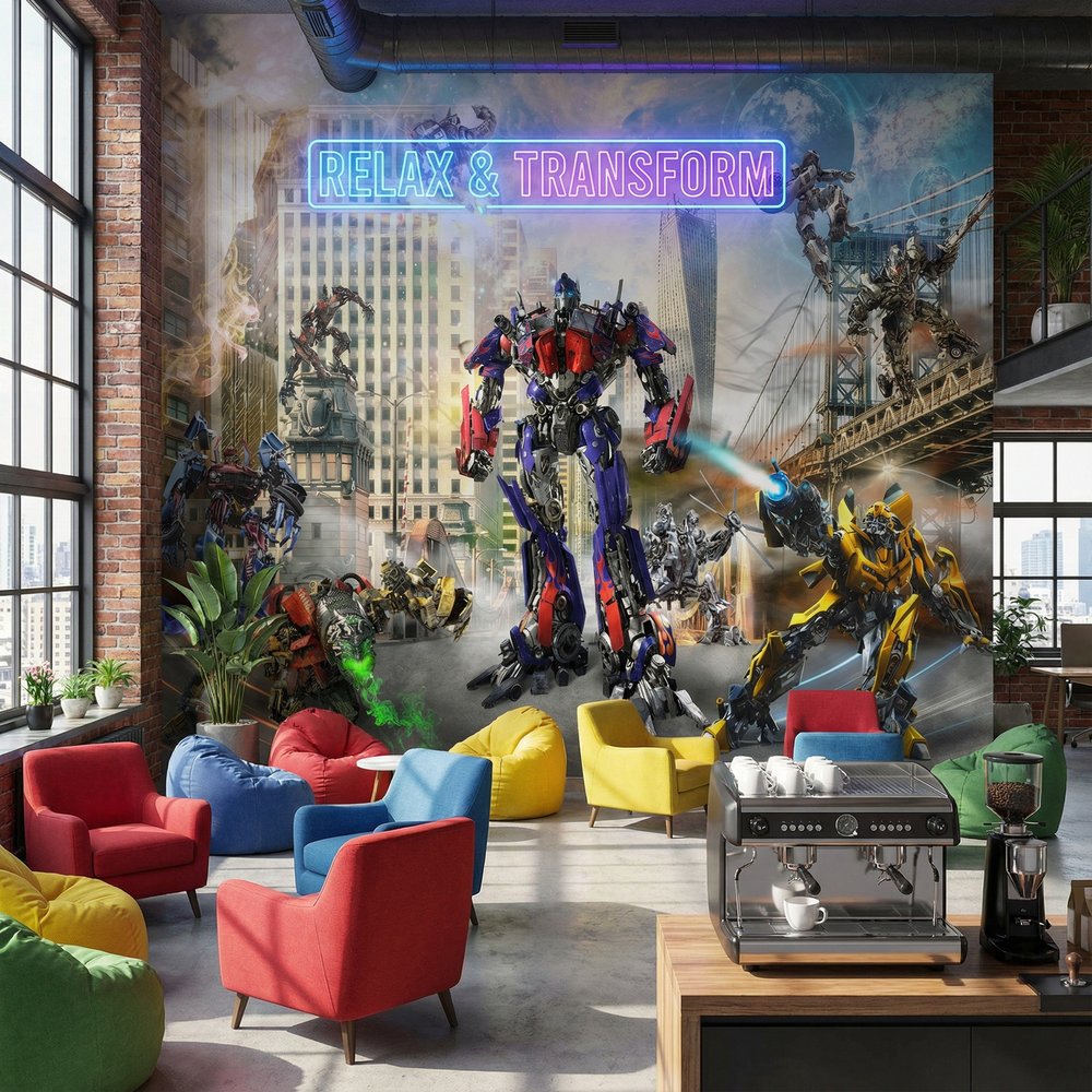 Wall Murals: Transformers Battle Scene