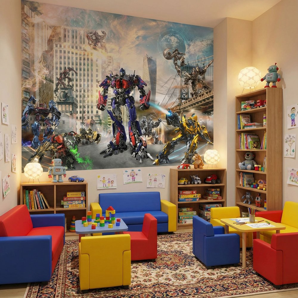 Wall Murals: Transformers Battle Scene