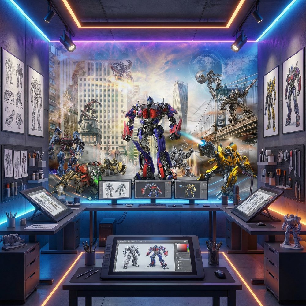 Wall Murals: Transformers Battle Scene