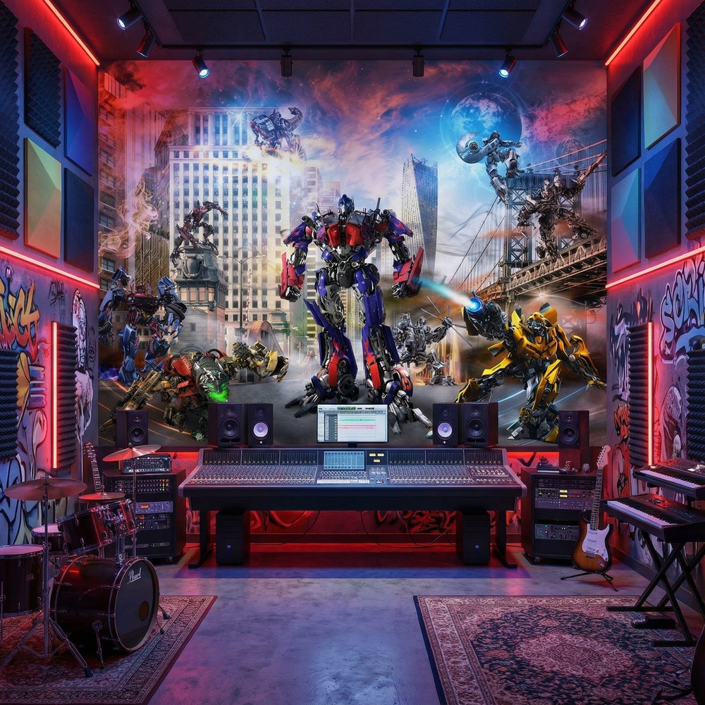 Wall Murals: Transformers Battle Scene
