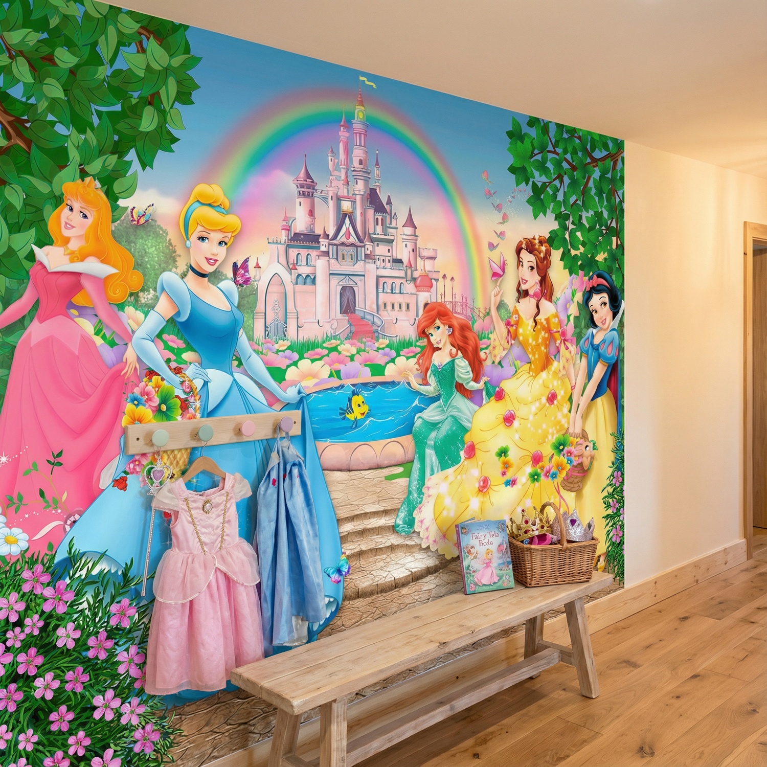 Wall Murals: Princesses and Disney Castle