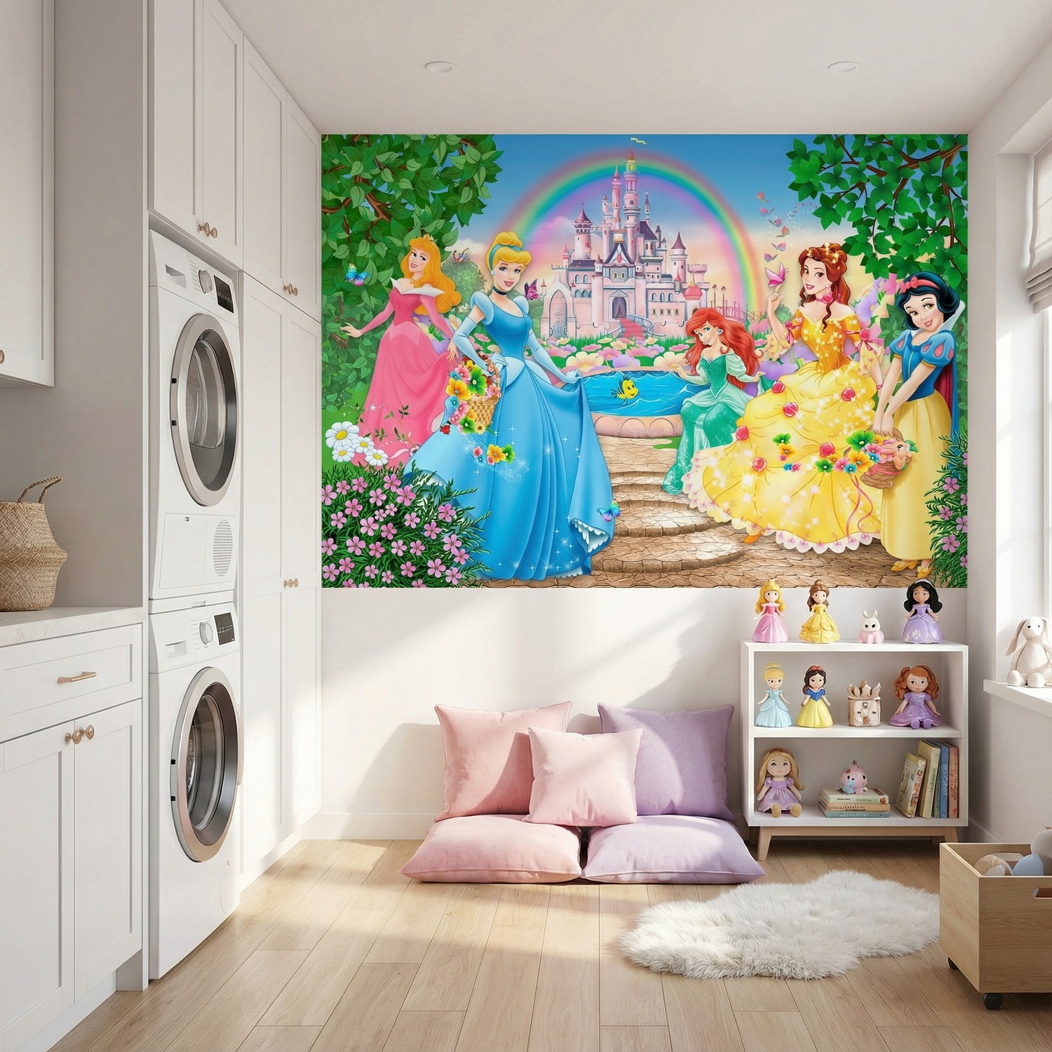 Wall Murals: Princesses and Disney Castle