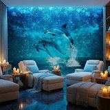 Wall Murals: Dolphins and constellations 14