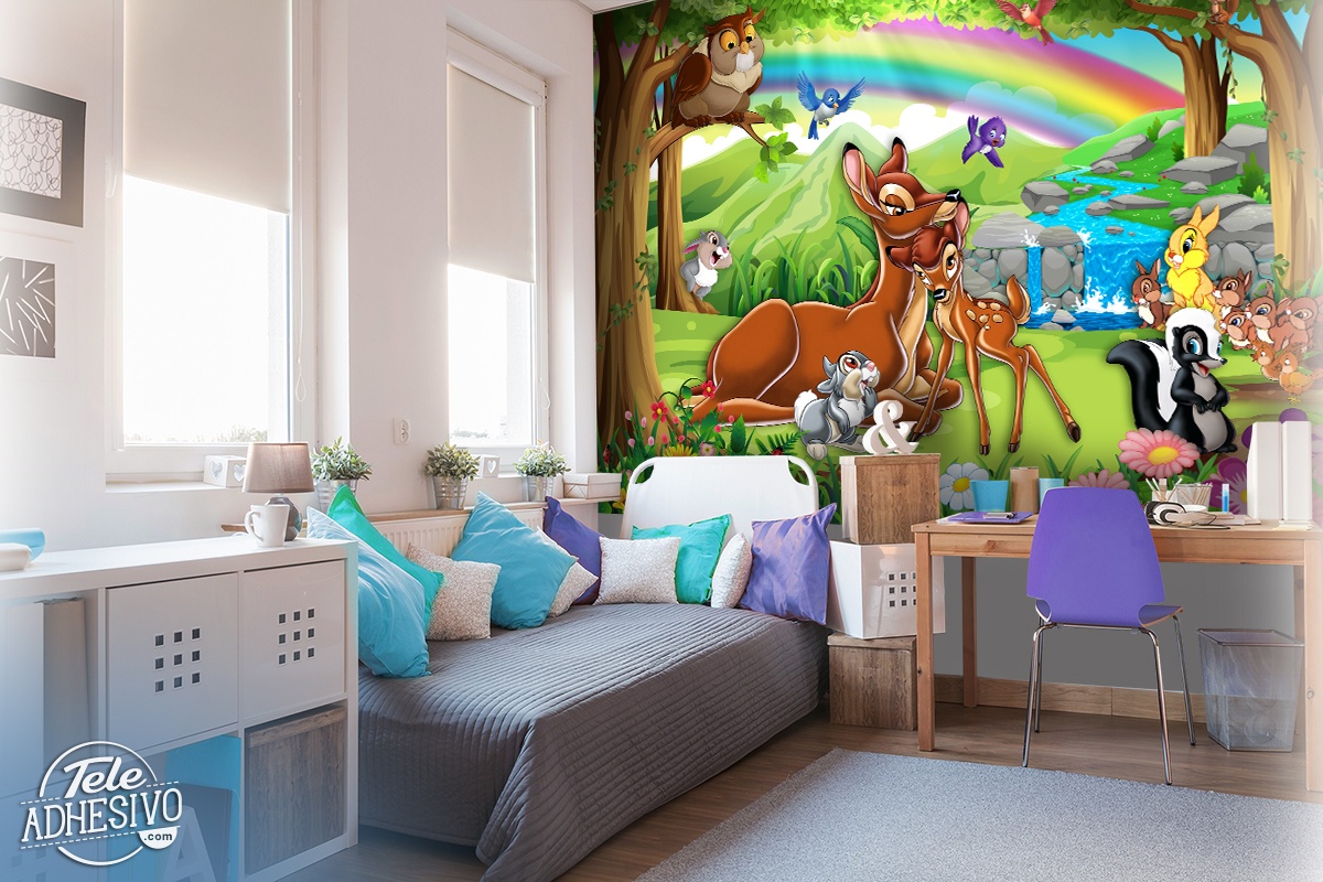Wall Murals: Bambi in the Forest