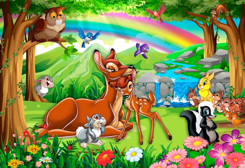 Wall Murals: Bambi in the Forest 2