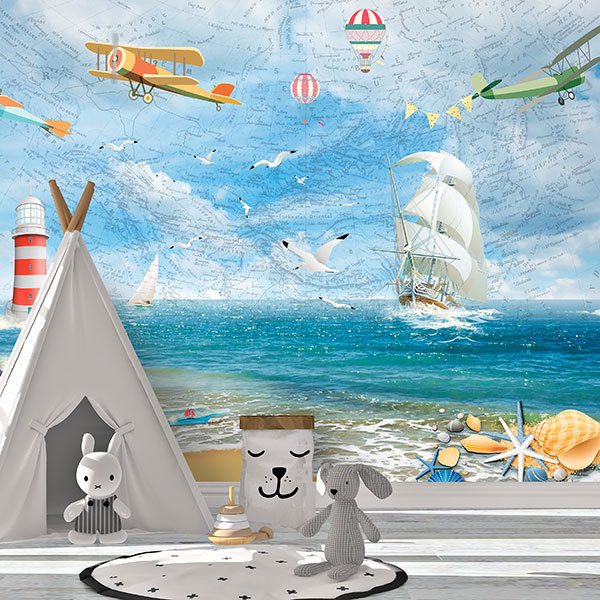 Wall Murals: A day at sea