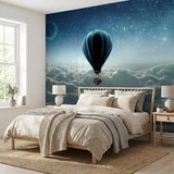 Wall Murals: Sunrise hot air balloon 3