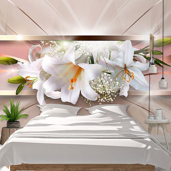 Wall Murals: Panoramic floral composition