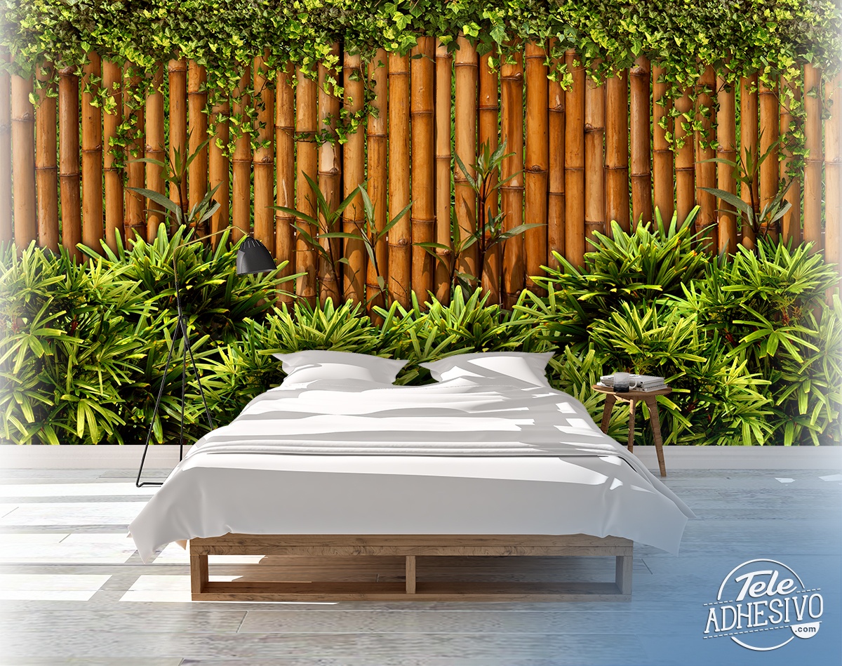 Wall Murals: Bamboo Fence