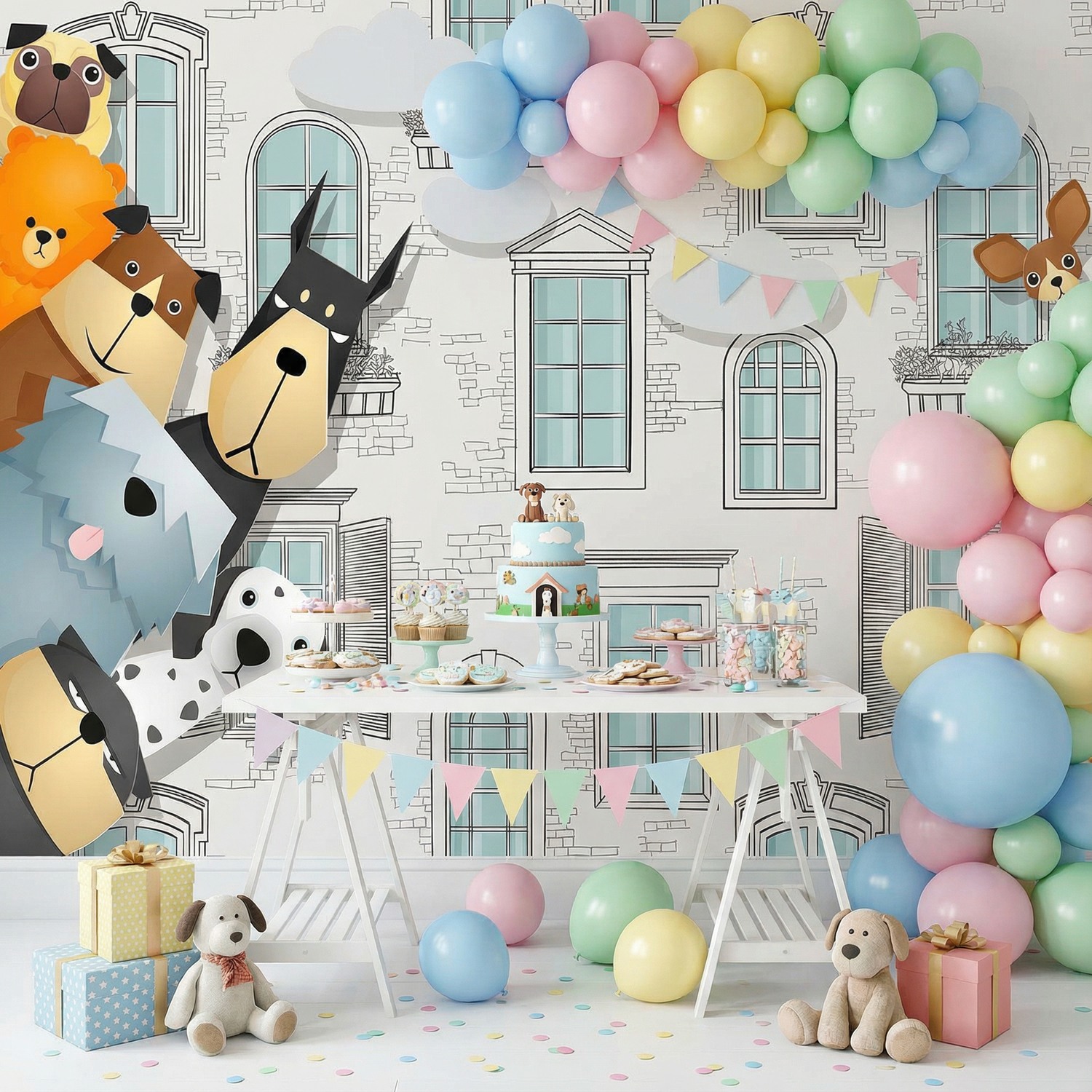 Wall Murals: Spy dogs