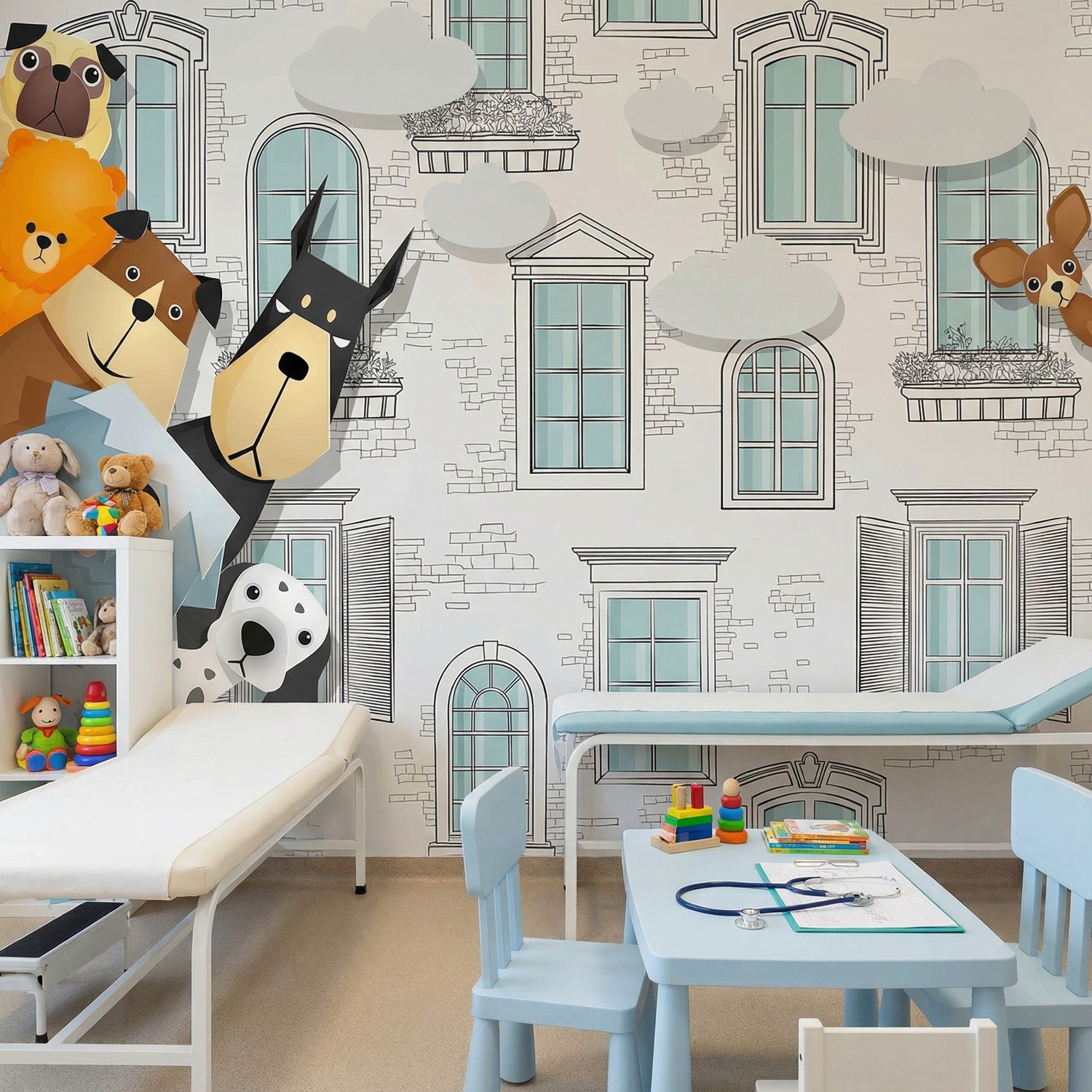 Wall Murals: Spy dogs