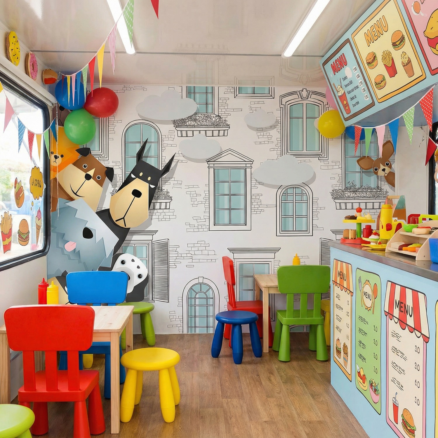 Wall Murals: Spy dogs