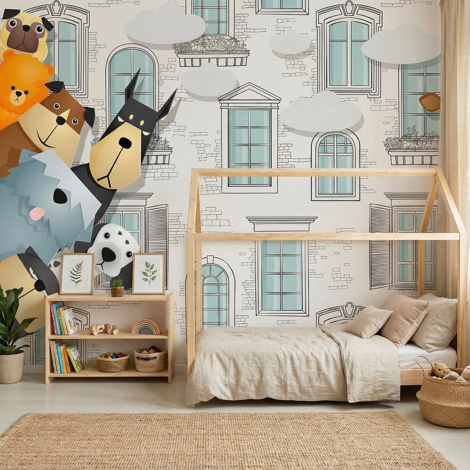 Wall Murals: Spy dogs